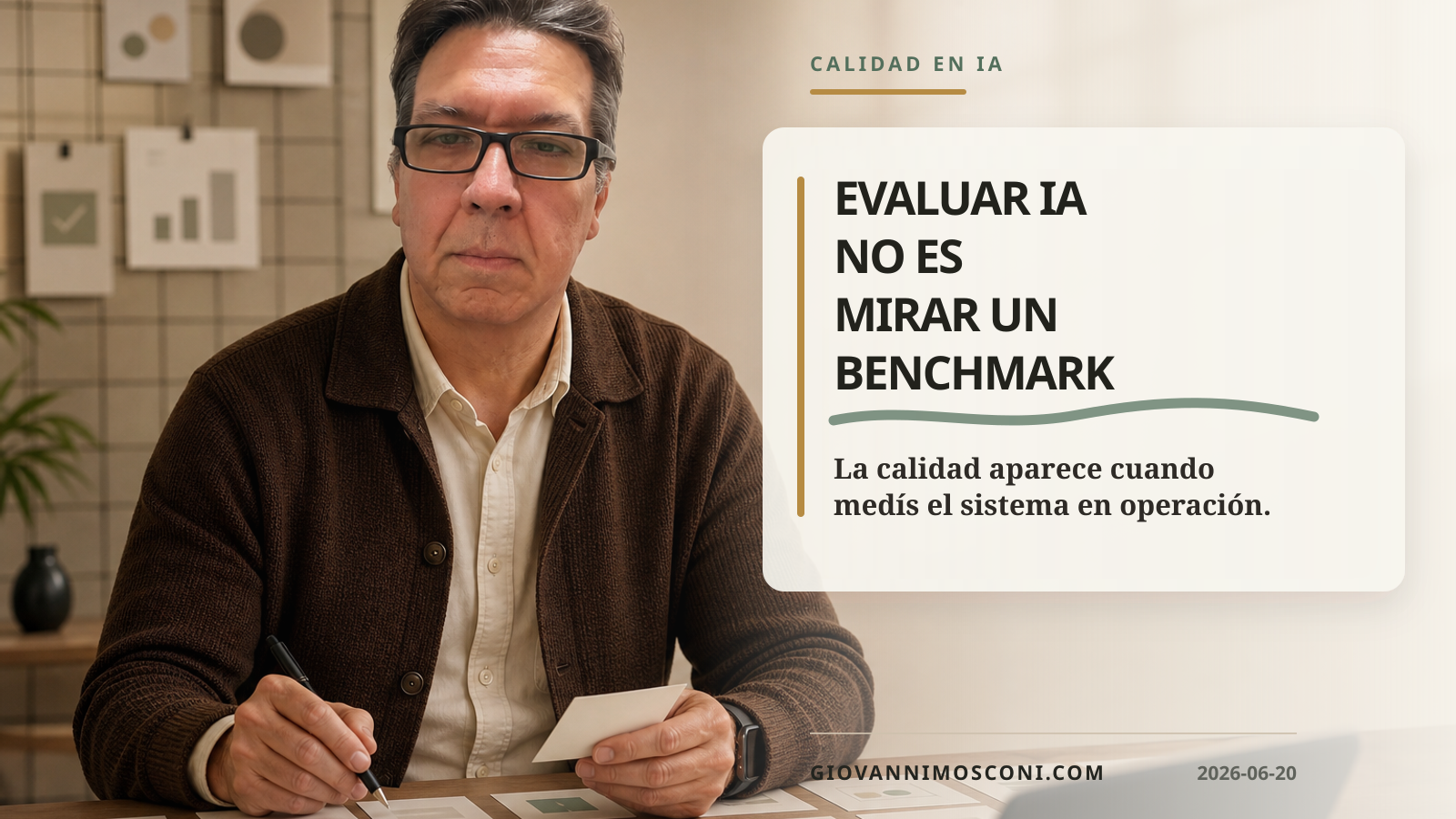 Imagen editorial para Evaluar IA no es mirar un benchmark