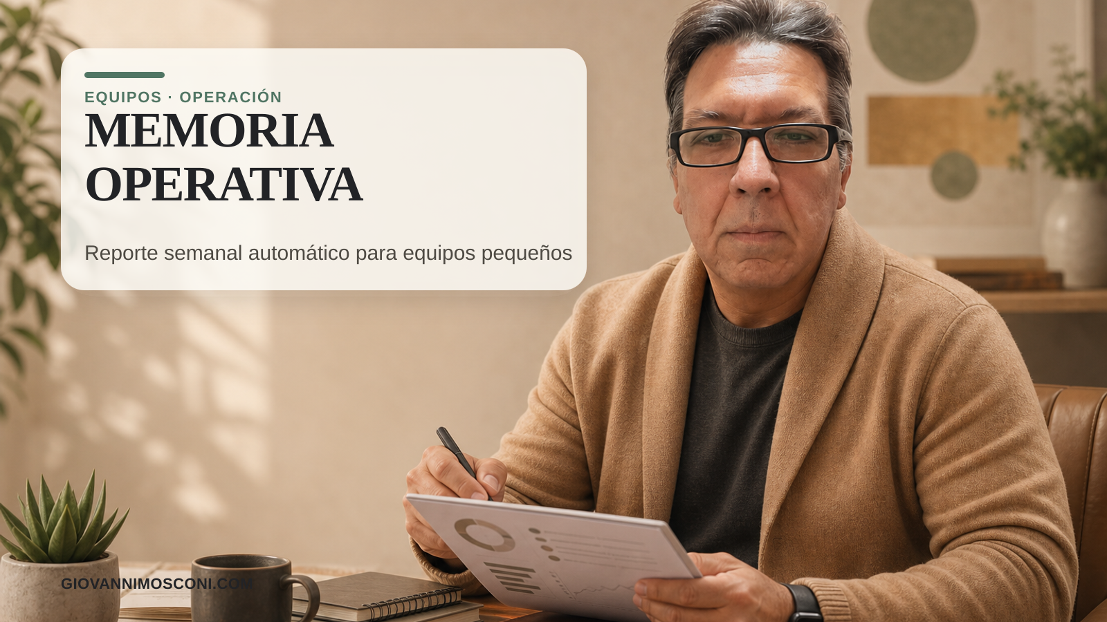 Imagen editorial para Reporte semanal automático