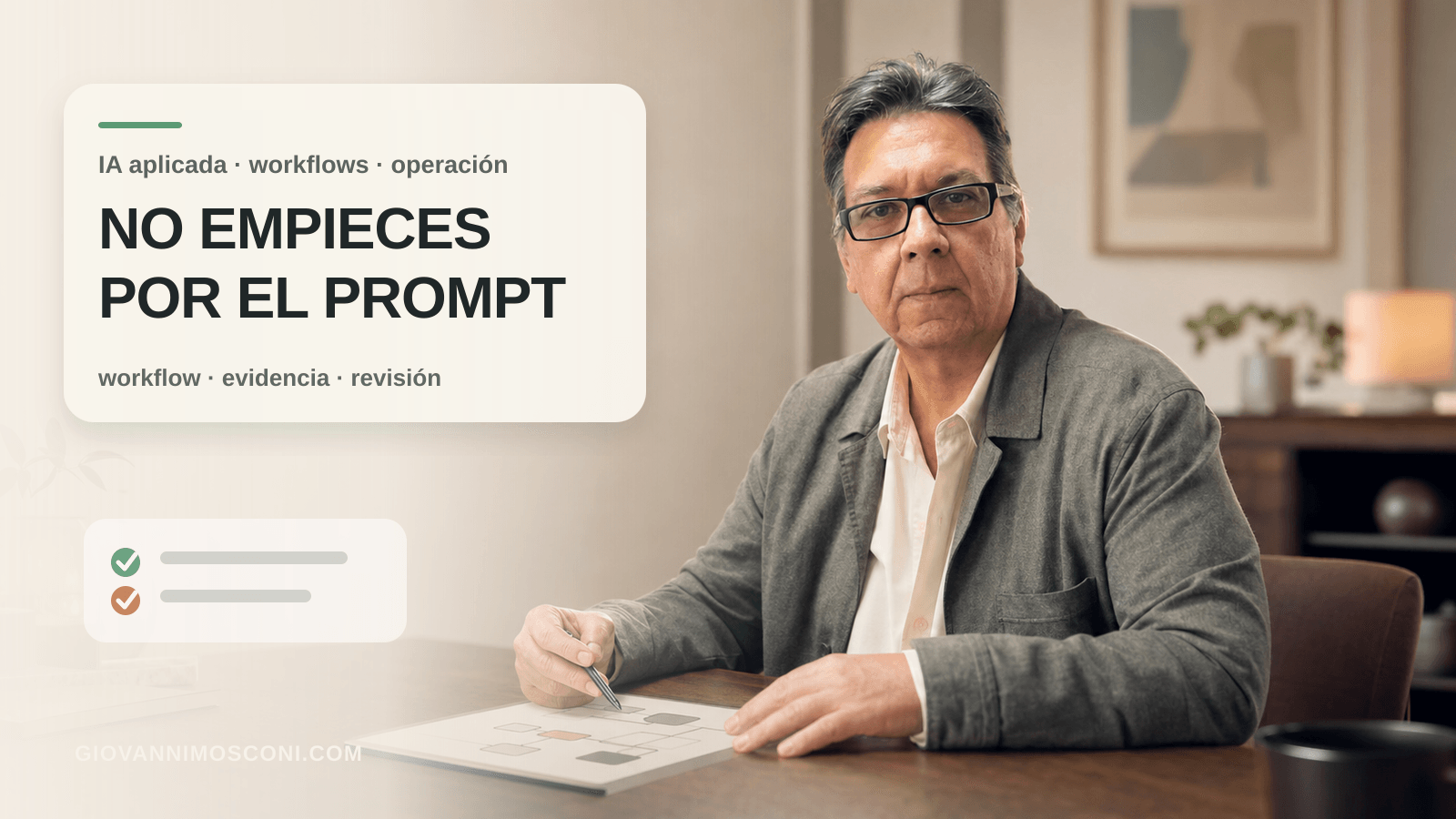 Imagen editorial para No empieces por el prompt